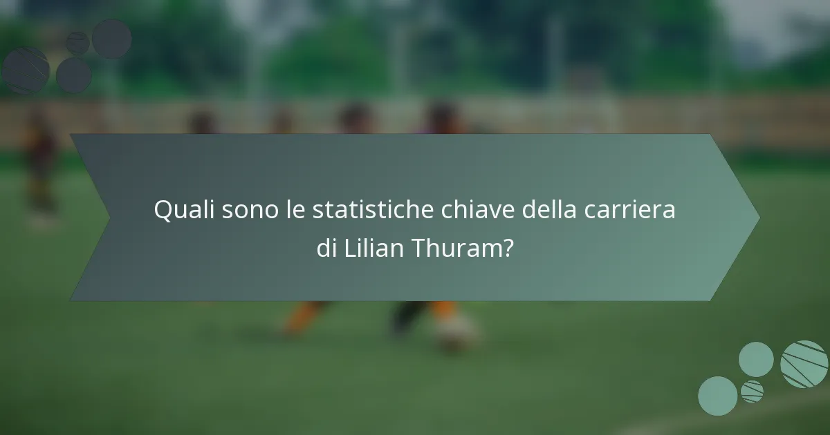 Quali sono le statistiche chiave della carriera di Lilian Thuram?